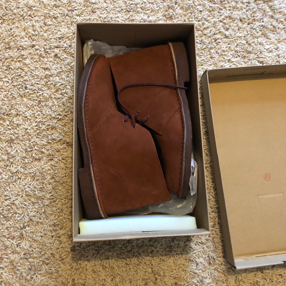 Worn once. Men’s Clark Boot. Fit like a size 10.